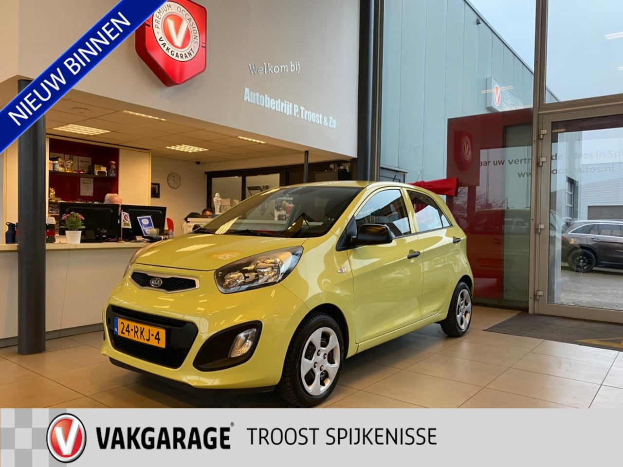 Kia Picanto - 1.0 CVVT Airco 1.0 CVVT Airco,5 Deurs,5 Zits,Airco,Stuurbekrachting,Centraledeurvergrendeling - AutoWereld.nl