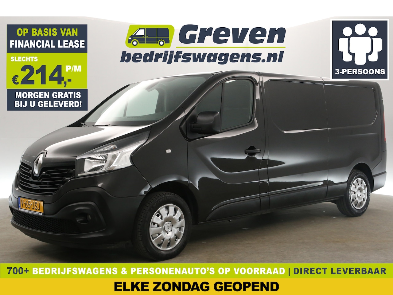 Renault Trafic - 1.6 dCi T29 L2H1 Airco Camera Cruise PDC 3 Persoons Elektrpakket Trekhaak - AutoWereld.nl