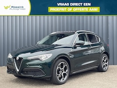 Alfa Romeo Stelvio - 2.0 GME 280pk Aut AWD Veloce Ti Glazen Schuifdak | Leer | 20 Inch.| Stuur - Stoel Verwarmi