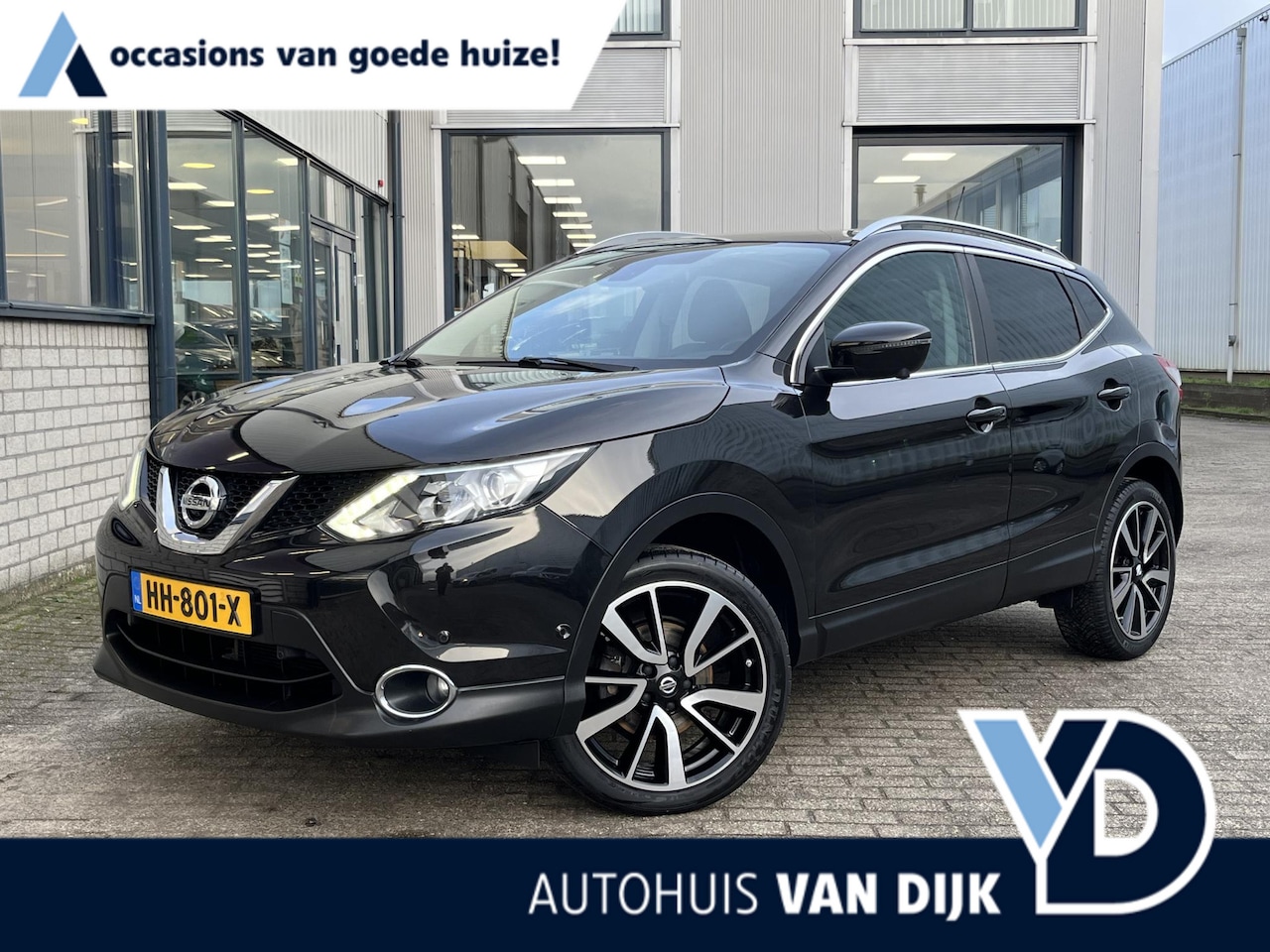 Nissan Qashqai - 1.2 Tekna | NL Auto/Voll.Historie/Navi/Pano/Clia/Cruise/Camera/19" - AutoWereld.nl