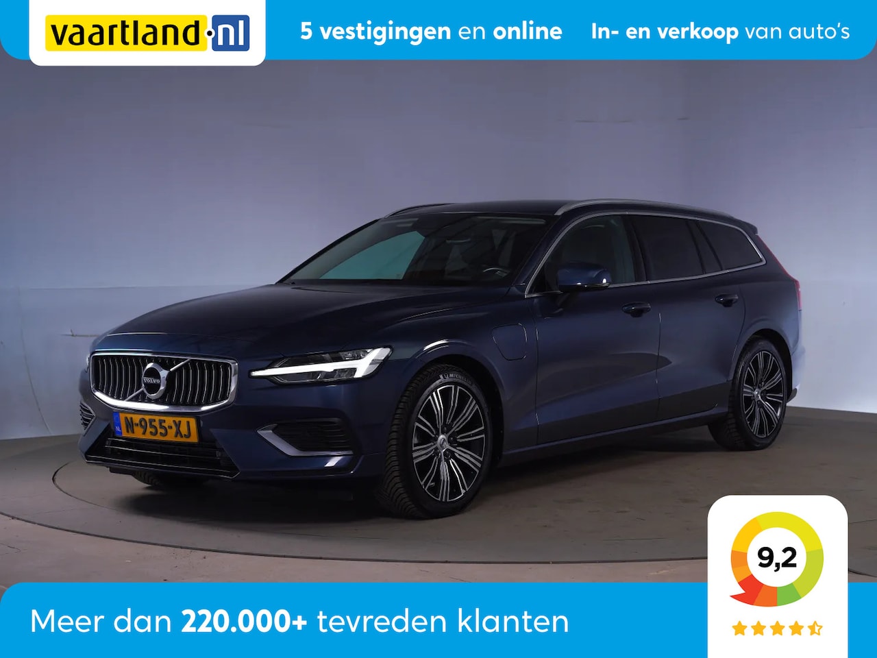 Volvo V60 - 2.0 T6 Recharge AWD Inscription Aut. [ Harman/Kardon Leder Stoelverwarming Navi Camera ] - AutoWereld.nl