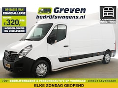 Opel Movano - 2.3 Turbo L3H2 Airco Schappen Cruise Camera Navi Inrichting LED 3 Persoons PDC Treeplank