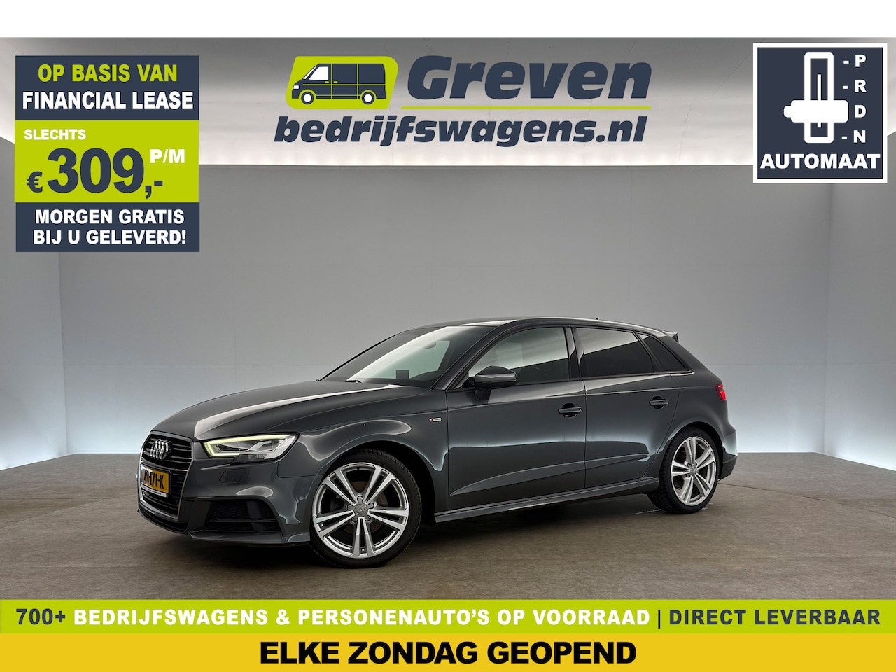 Audi A3 Sportback - 30 TFSI S-line Automaat LED Clima Cruise Navigatie 18"LMV Parkeersensoren - AutoWereld.nl