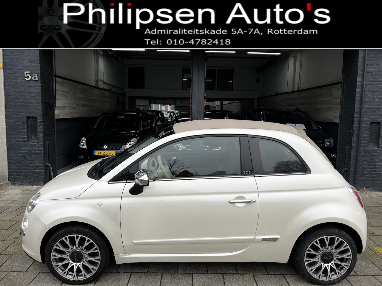 Fiat 500 C - 1.2 Rock Automaat. Leder,Clima,LM. - AutoWereld.nl