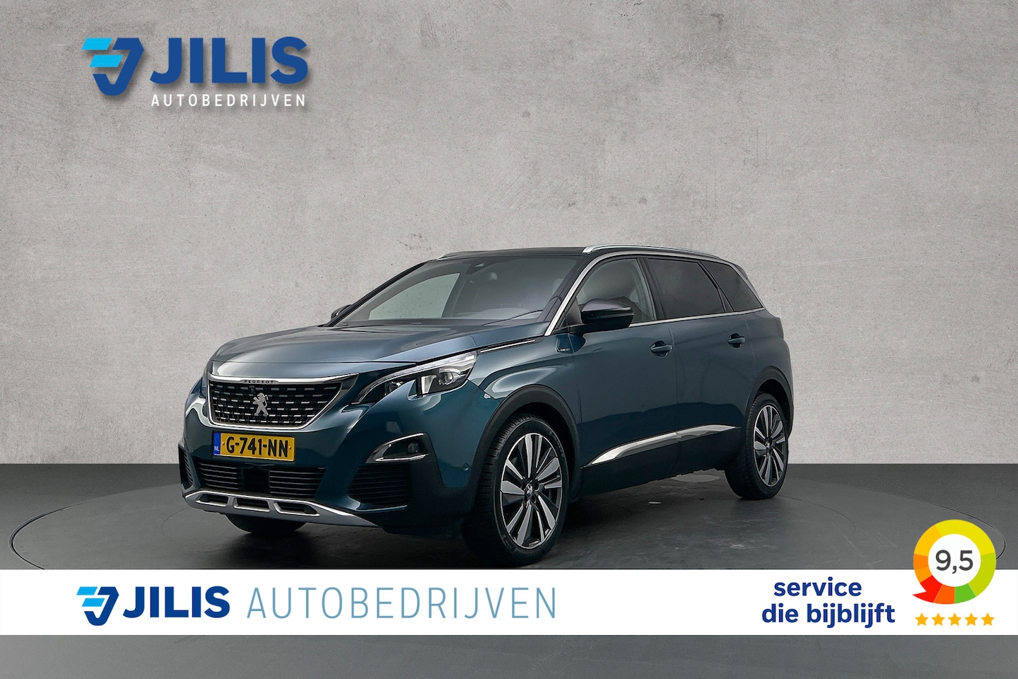 Peugeot 5008 - 1.2 PureTech Blue Lease GT-Line | Elektrisch glazen panoramadak | Half lederen bekleding | - AutoWereld.nl