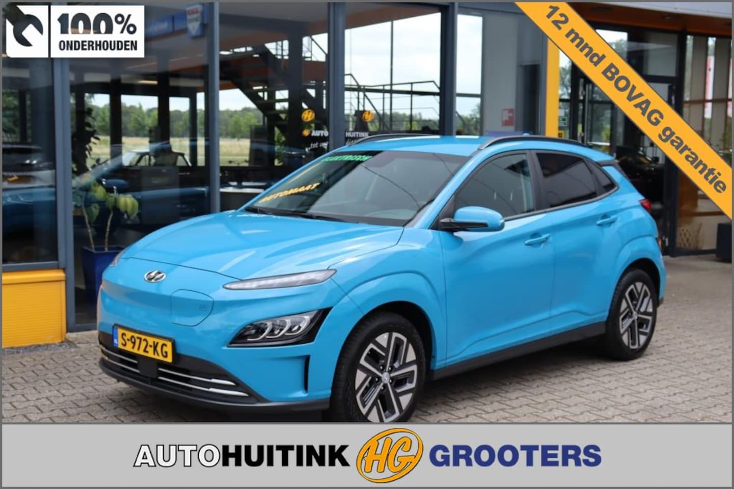 Hyundai Kona - EV 64kWh Premium - Navi - camera  - stoel/stuur verw. - head up - AutoWereld.nl