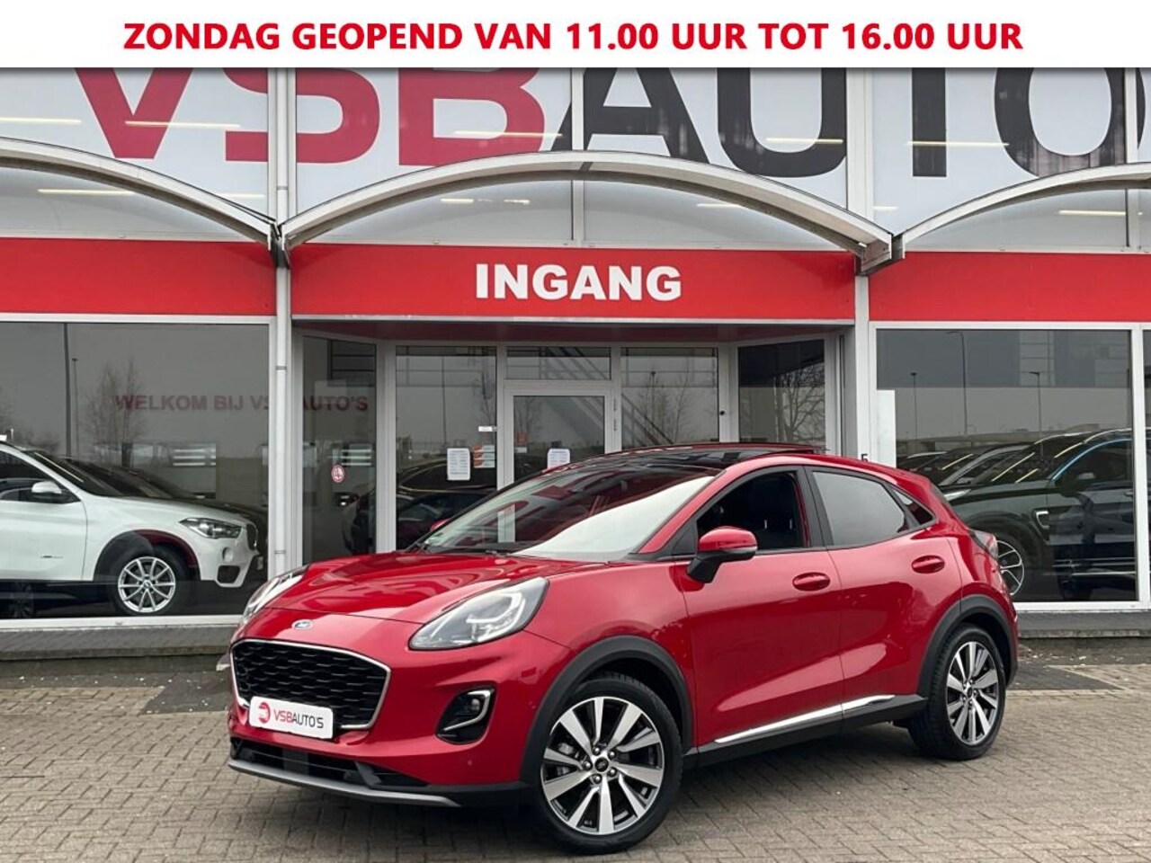 Ford Puma - 1.0 ECOBOOST AUT. TITANIUM X LED NAVI CAMERA PANO-DAK TREKHAAK - AutoWereld.nl