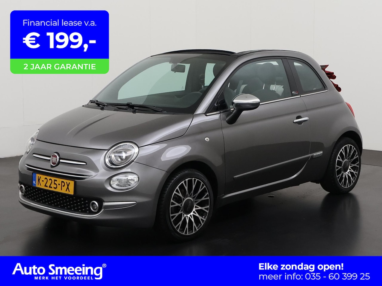 Fiat 500 C - 1.0 Hybrid Lounge | Navigatie | Apple/Android Carplay | Parkeersensor | Zondag Open! - AutoWereld.nl