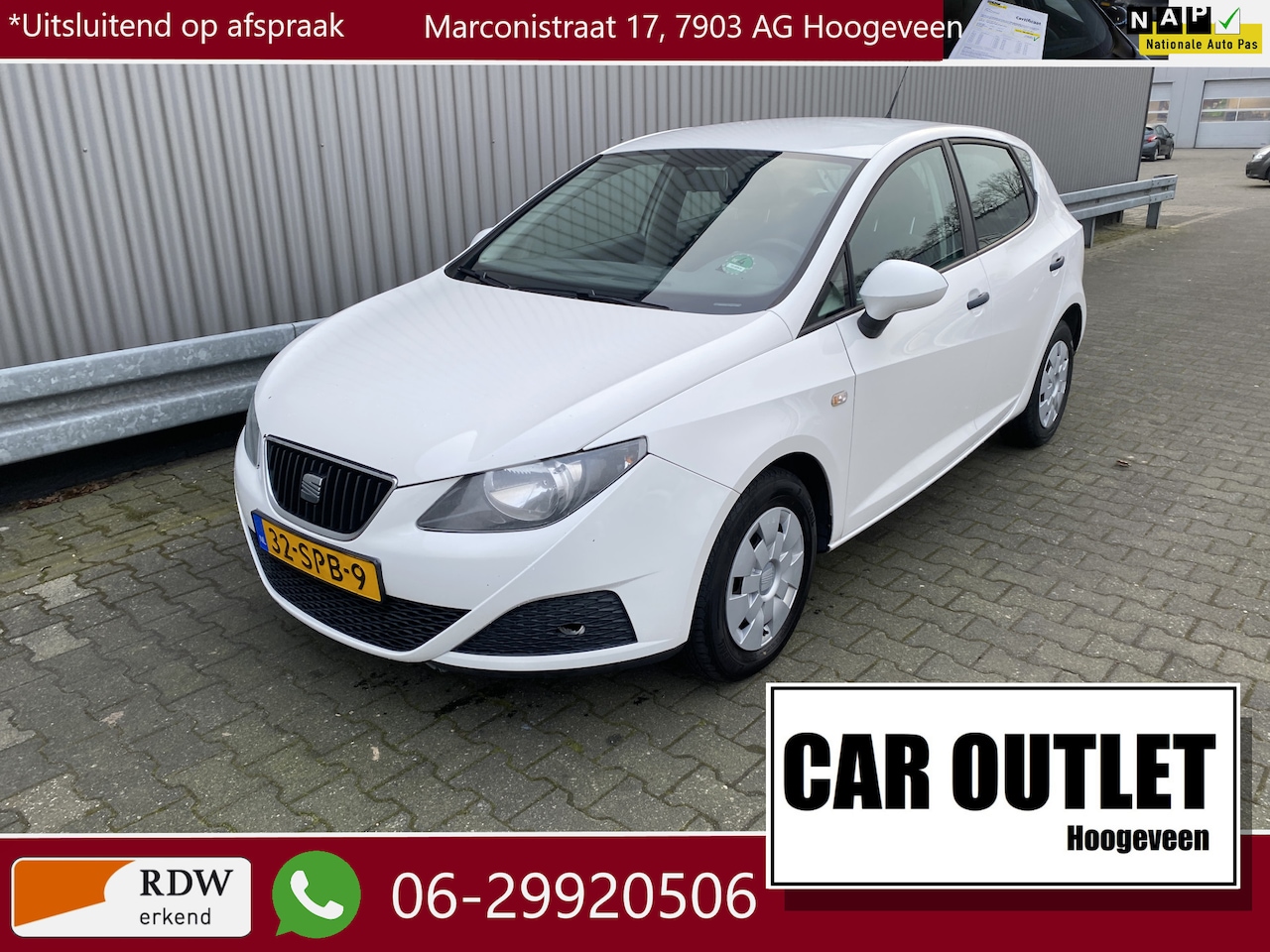 Seat Ibiza - 1.2 Club 5 Deurs, met Airconditioning & Nieuwe APK – Inruil Mogelijk – - AutoWereld.nl