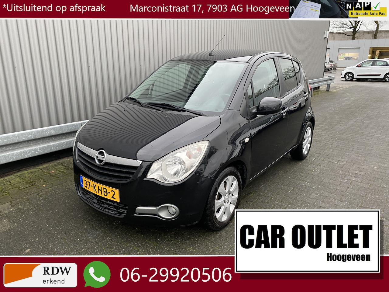 Opel Agila - 1.2 Edition 99Dkm.NAP, 5-Drs, A/C, LM, nw. APK – Inruil Mogelijk – - AutoWereld.nl