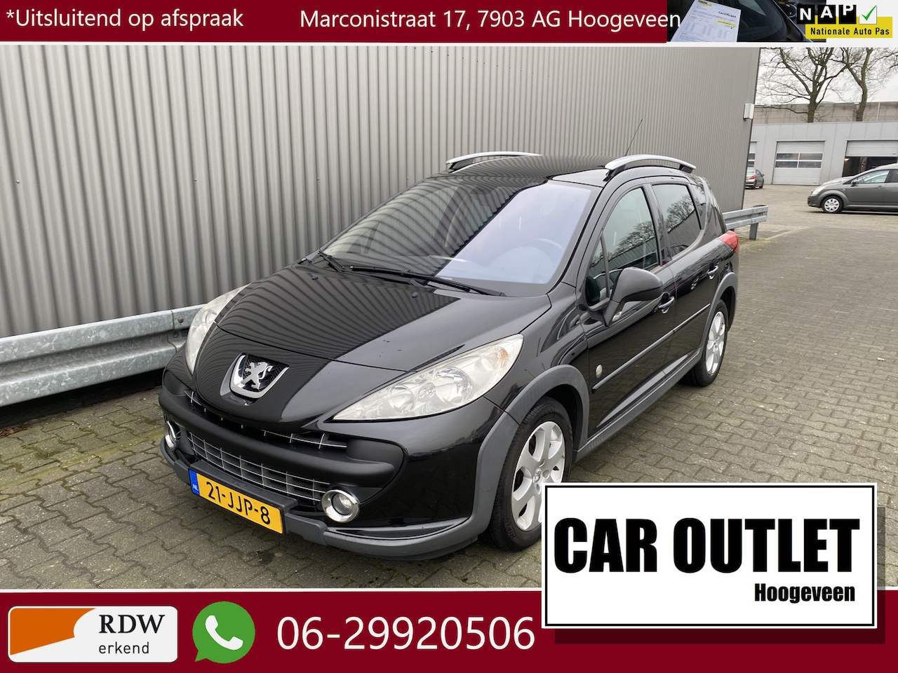 Peugeot 207 SW Outdoor - 1.6 VTi Sublime Half Leer, Clima, Pano, CC, PDC, LM, nw. APK – Inruil Mogelijk – - AutoWereld.nl