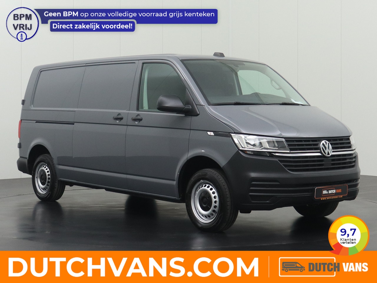 Volkswagen Transporter - 2.0TDI 150PK Lang DSG Automaat Achterdeuren | Navigatie | Camera | 3-Persoons | 2500Kg Tre - AutoWereld.nl