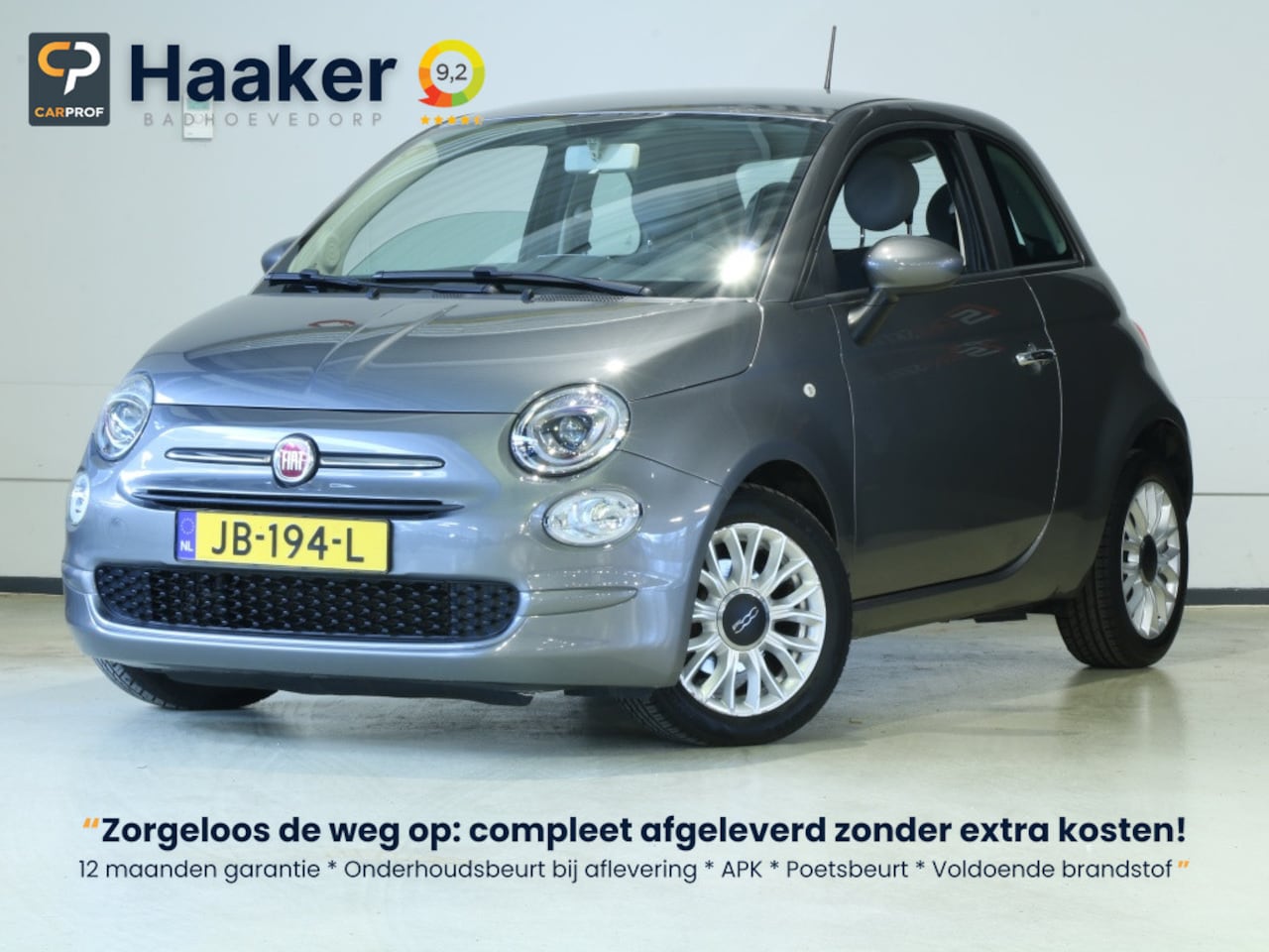 Fiat 500 - 80 Turbo Popstar Automaat * ALL-IN PRIJS * 1 JAAR GARANTIE - AutoWereld.nl