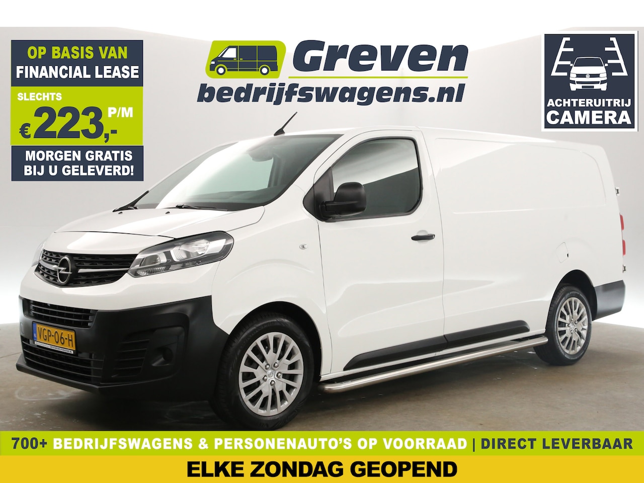 Opel Vivaro - 1.5 CDTI L3H1 Airco Cruise Camera Parkeersensoren 3 Persoons Bluetooth Sidebars - AutoWereld.nl