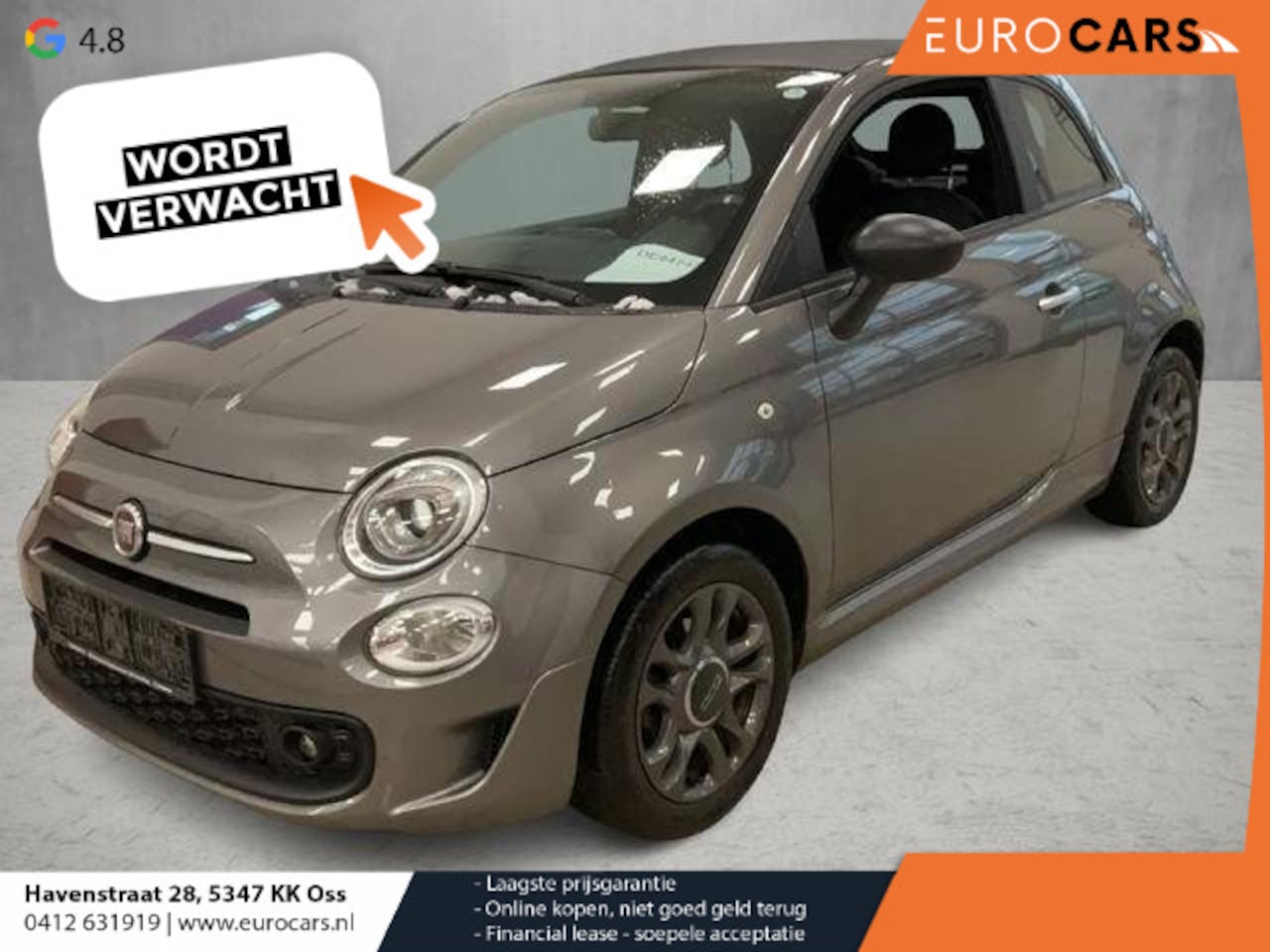 Fiat 500 C - 1.0 Hybrid Sport Connect | Airco | Dab | Cruise control | Lichtmetalen velgen | - AutoWereld.nl