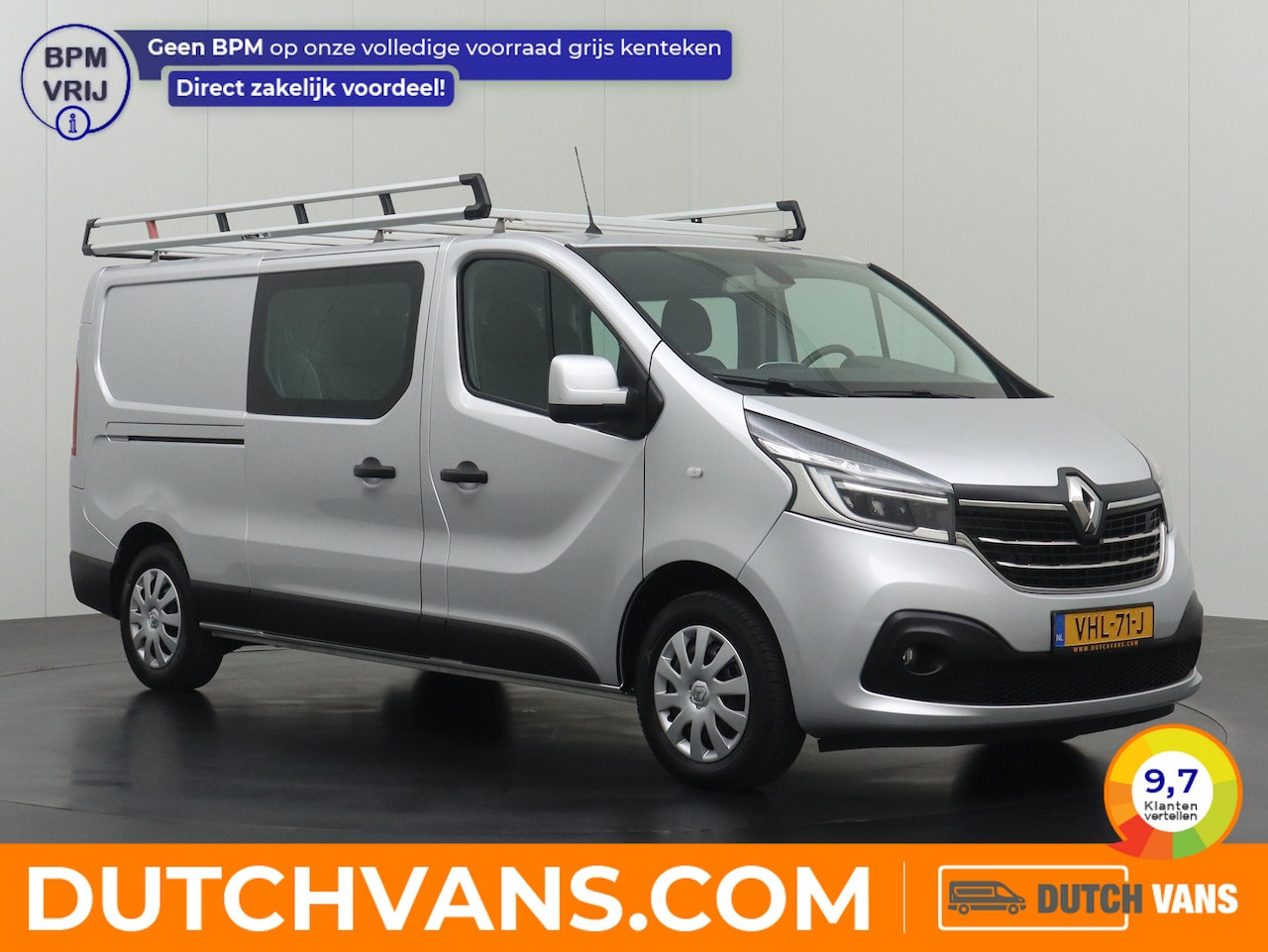 Renault Trafic - 2.0DCi 120PK Lang Dubbele Cabine Work Edition | Imperiaal | Trekhaak | Navigatie | Airco - AutoWereld.nl