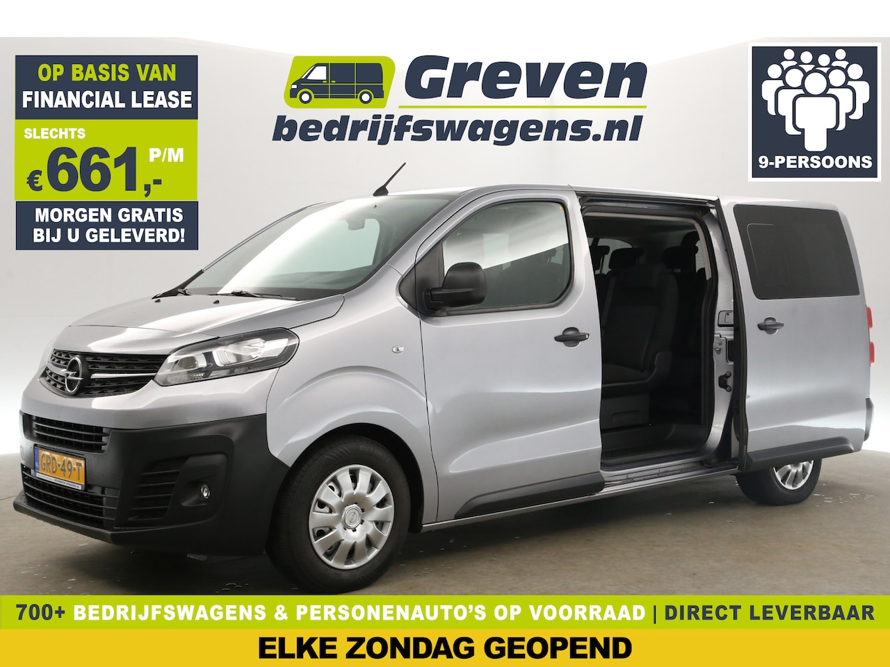 Opel Vivaro Combi - 2.0 CDTI L3H1 145PK Automaat | 9 Persoons | Incl. BTW | Airco Cruise Carplay PDC 2xSchuifd - AutoWereld.nl