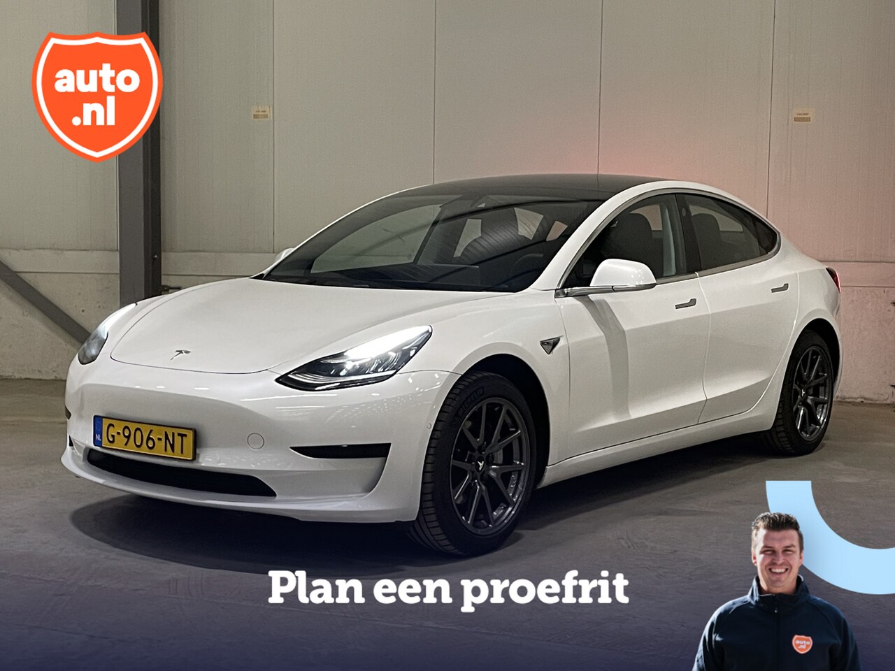 Tesla Model 3 - Standard RWD Plus 60 kWh | Panoramdak | Autopilot | Parelmoer | Lederen bekleding | Stoelv - AutoWereld.nl