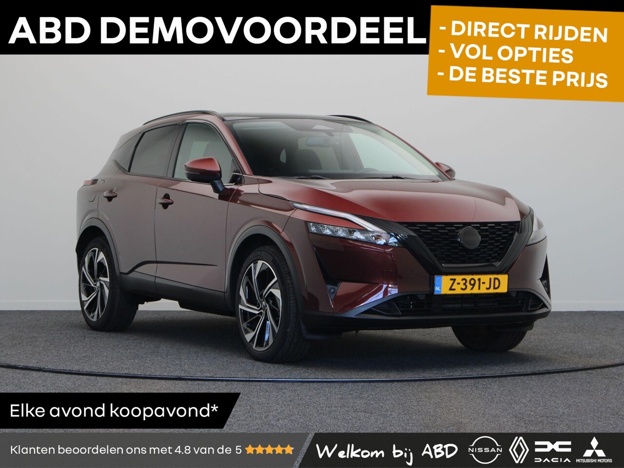 Nissan Qashqai - 140pk MHEV Business Design | Rijklaarprijs!! | Adaptieve Cruise Control | 20 Inch Velgen | - AutoWereld.nl