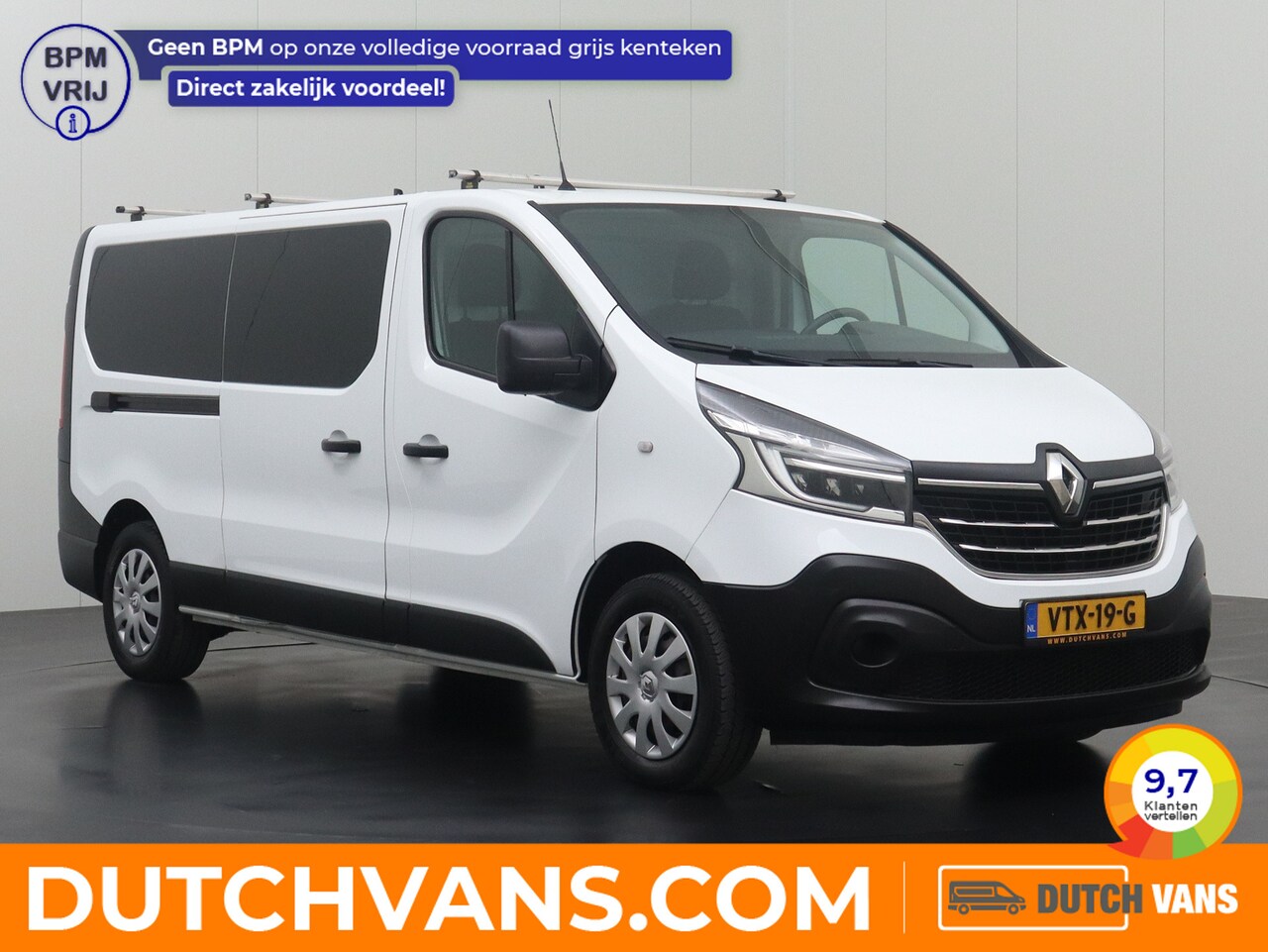 Renault Trafic - 2.0DCi 170PK Automaat Lang | Airco | Cruise | 3-Persoons | Trekhaak | Betimmering - AutoWereld.nl