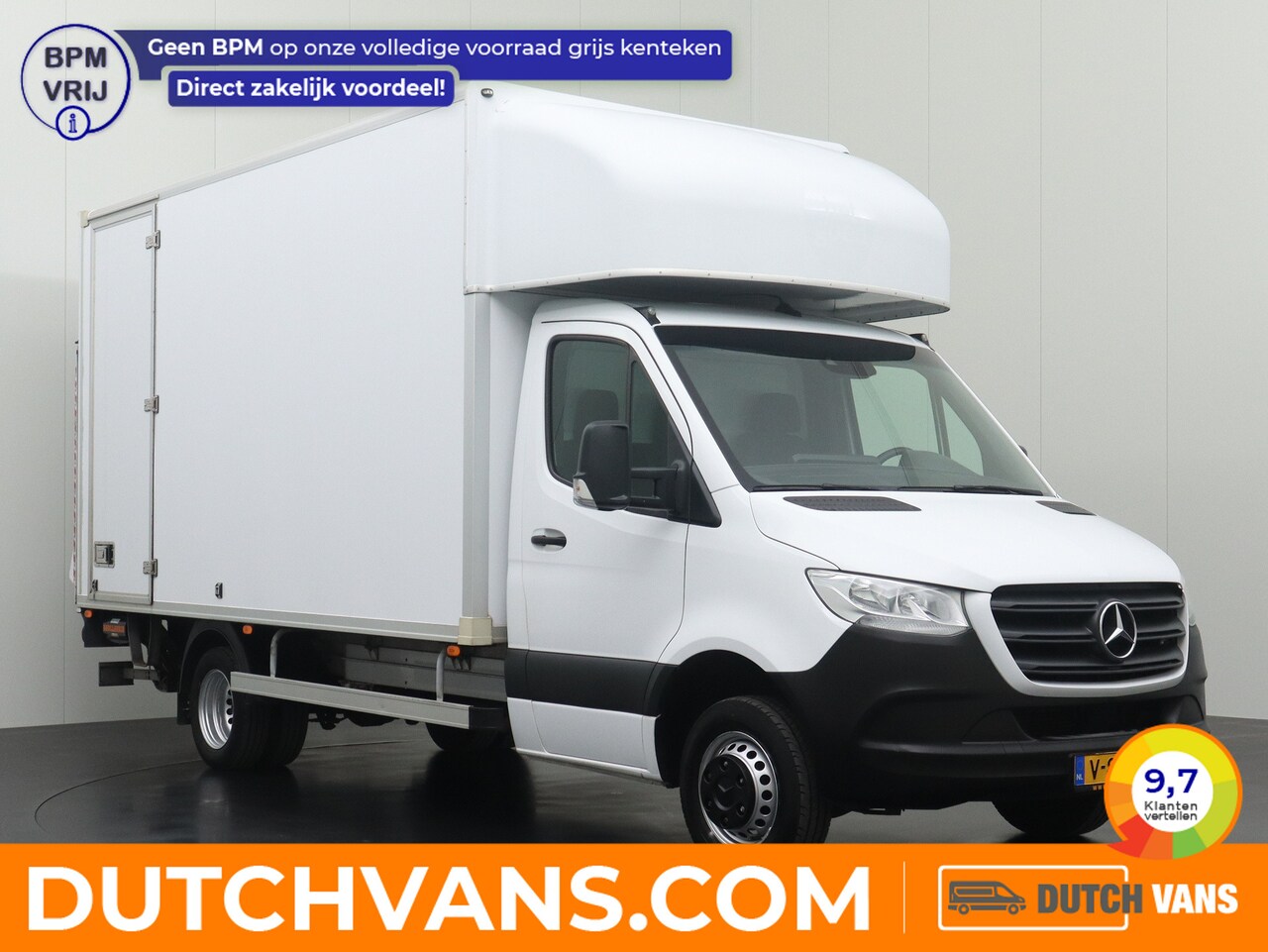 Mercedes-Benz Sprinter - 516CDI 7G-Tronic Automaat Bakwagen+Laadklep | 3500Kg Trekhaak | Navigatie | Zijdeur - AutoWereld.nl