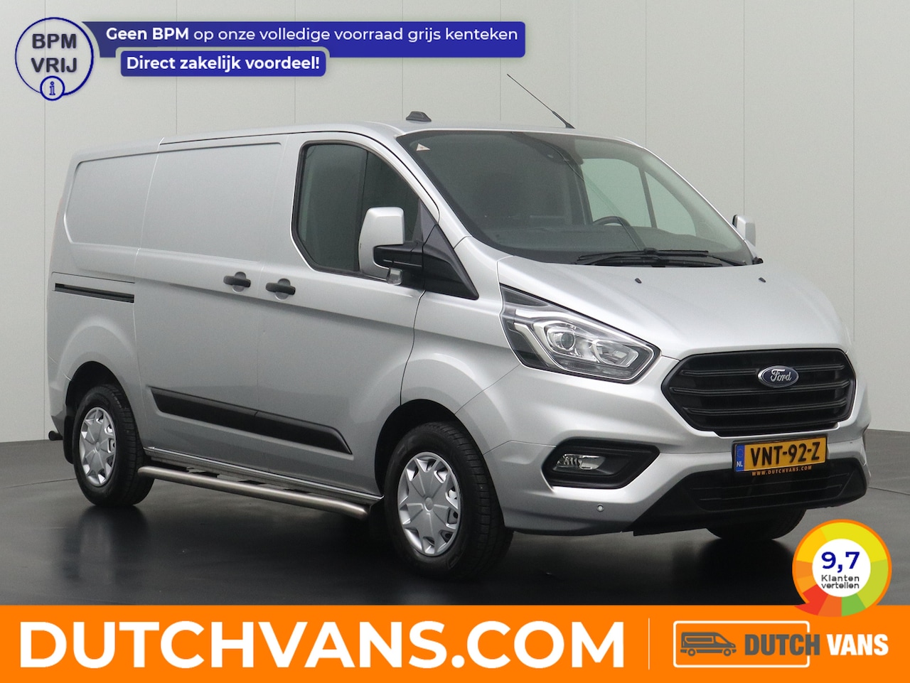 Ford Transit Custom - 2.0TDCI 130PK Achterdeuren | 2500Kg Trekhaak | Navigatie | Multimedia | 3-Persoons - AutoWereld.nl