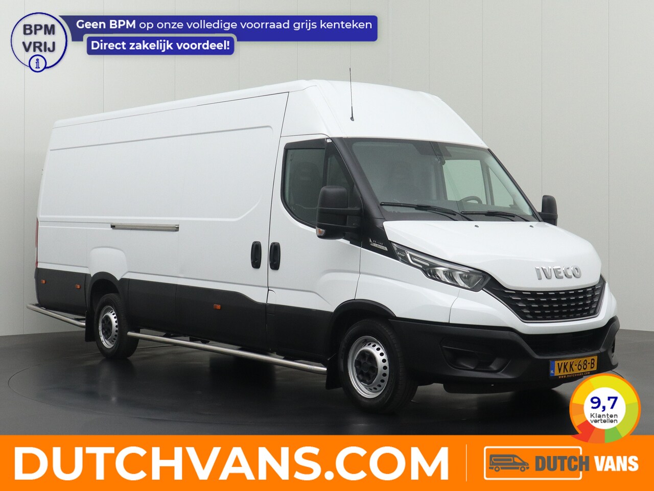 Iveco Daily - 35S14 Hi-Matic Automaat L3H2 Maxi | Led | Navigatie | Camera | 3-Persoons | Betimmering - AutoWereld.nl