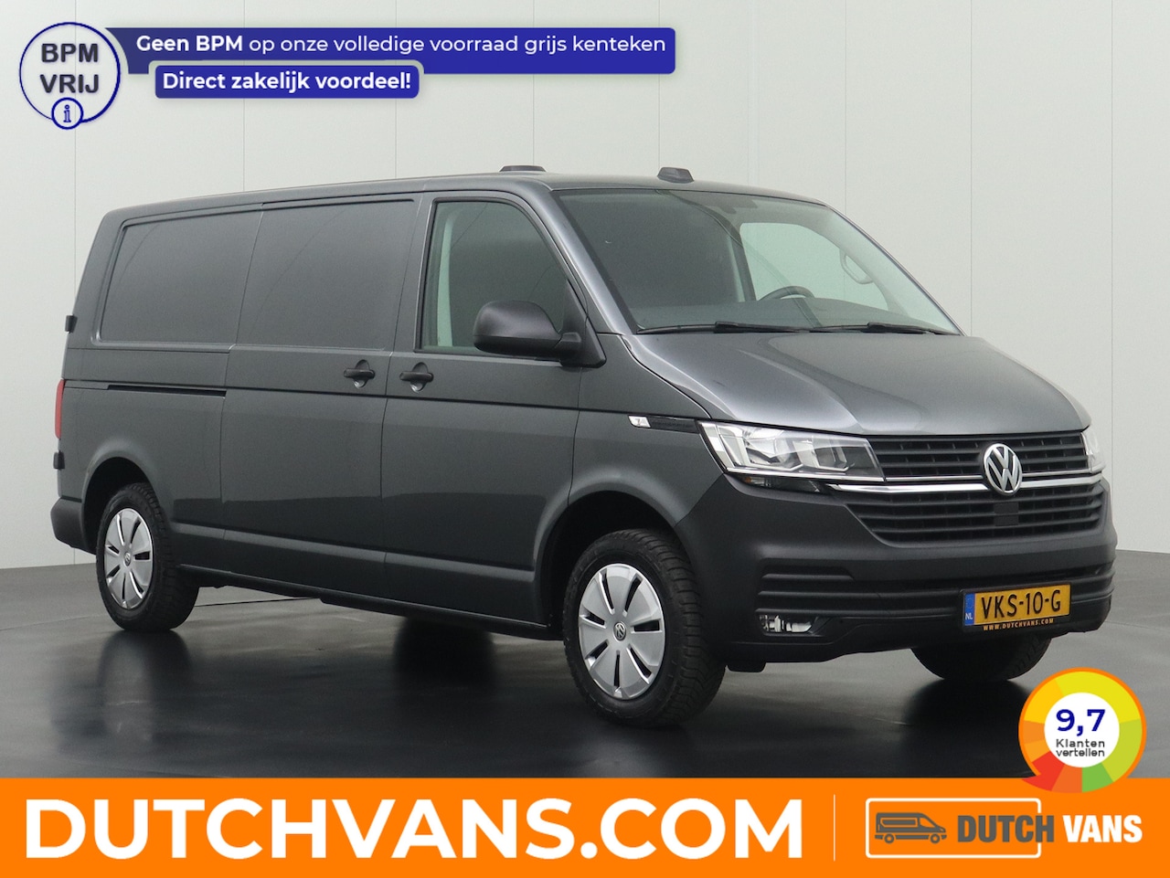 Volkswagen Transporter - 2.0TDI 150PK Lang Achterdeuren | Trekhaak 2500Kg | Airco | Cruise | Betimmering - AutoWereld.nl