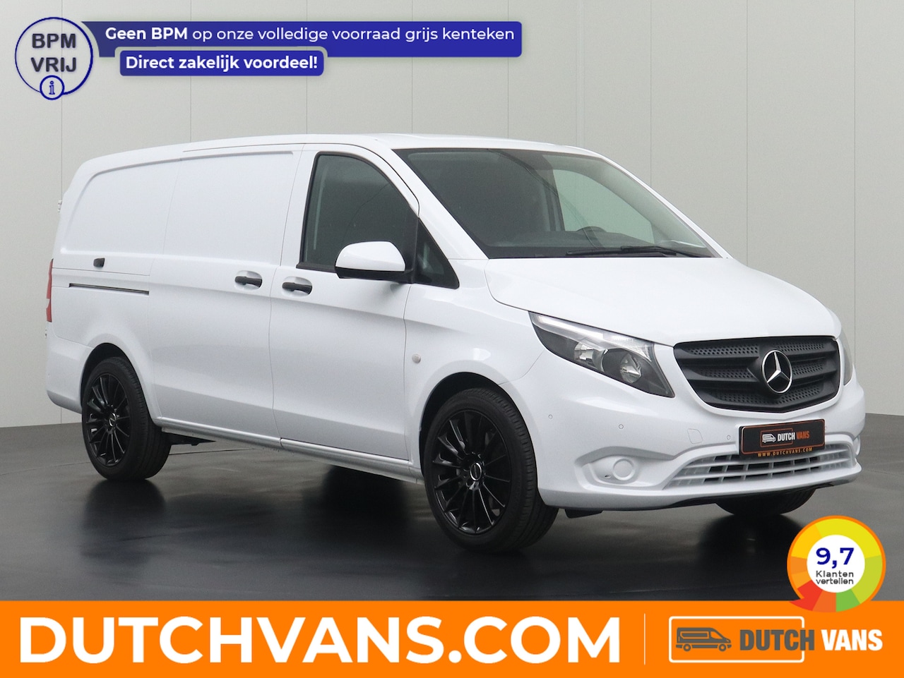 Mercedes-Benz Vito - 119CDI 7G-Tronic Automaat Lang | Meerprijs LMV € 1850,-- | Airco | 3-Persoons | Camera | B - AutoWereld.nl