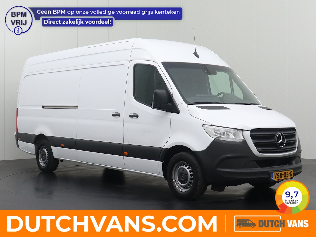 Mercedes-Benz Sprinter - 319CDI 7G-Tronic 3.0V6 Automaat L3H2 | Touchscreen Navigatie-Camera | 3-Persoons - AutoWereld.nl