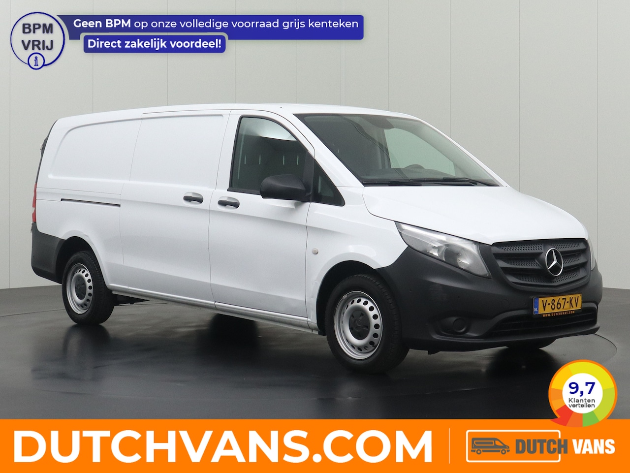 Mercedes-Benz Vito - 111CDI XXLang | Airco | Cruise | 3-Persoons | Betimmering - AutoWereld.nl