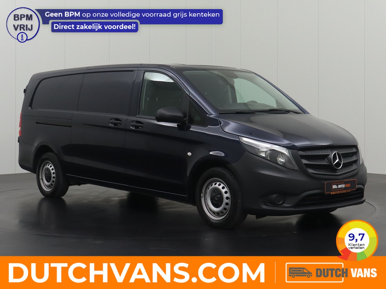 Mercedes-Benz Vito - 114CDI 7G-Tronic Automaat XL Achterdeuren | Navigatie | 3-Persoons | Airco | Cruise - AutoWereld.nl