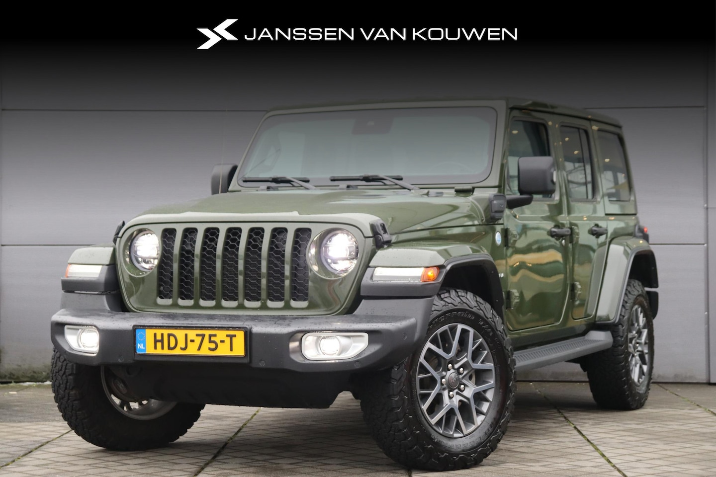 Jeep Wrangler Unlimited - 4xe 380 Sahara Leder Stuur-Stoelverwarming Adaptieve Cruise Control - AutoWereld.nl