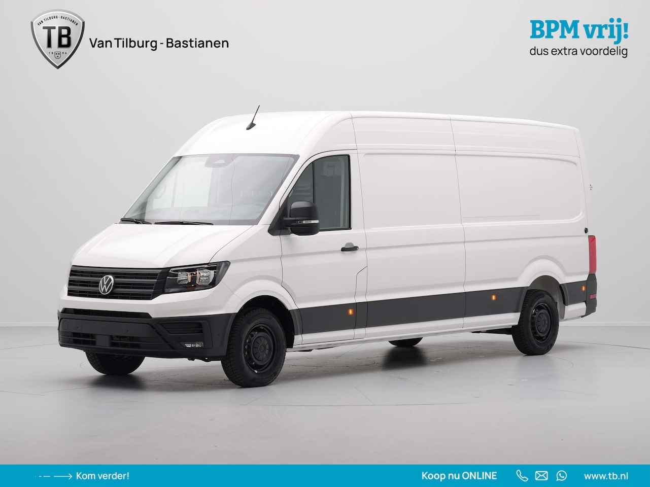 Volkswagen Crafter - 2.0 TDI 103kW 140PK GVW 3.5T L4H3 Highline AUT BPM vrij! - AutoWereld.nl