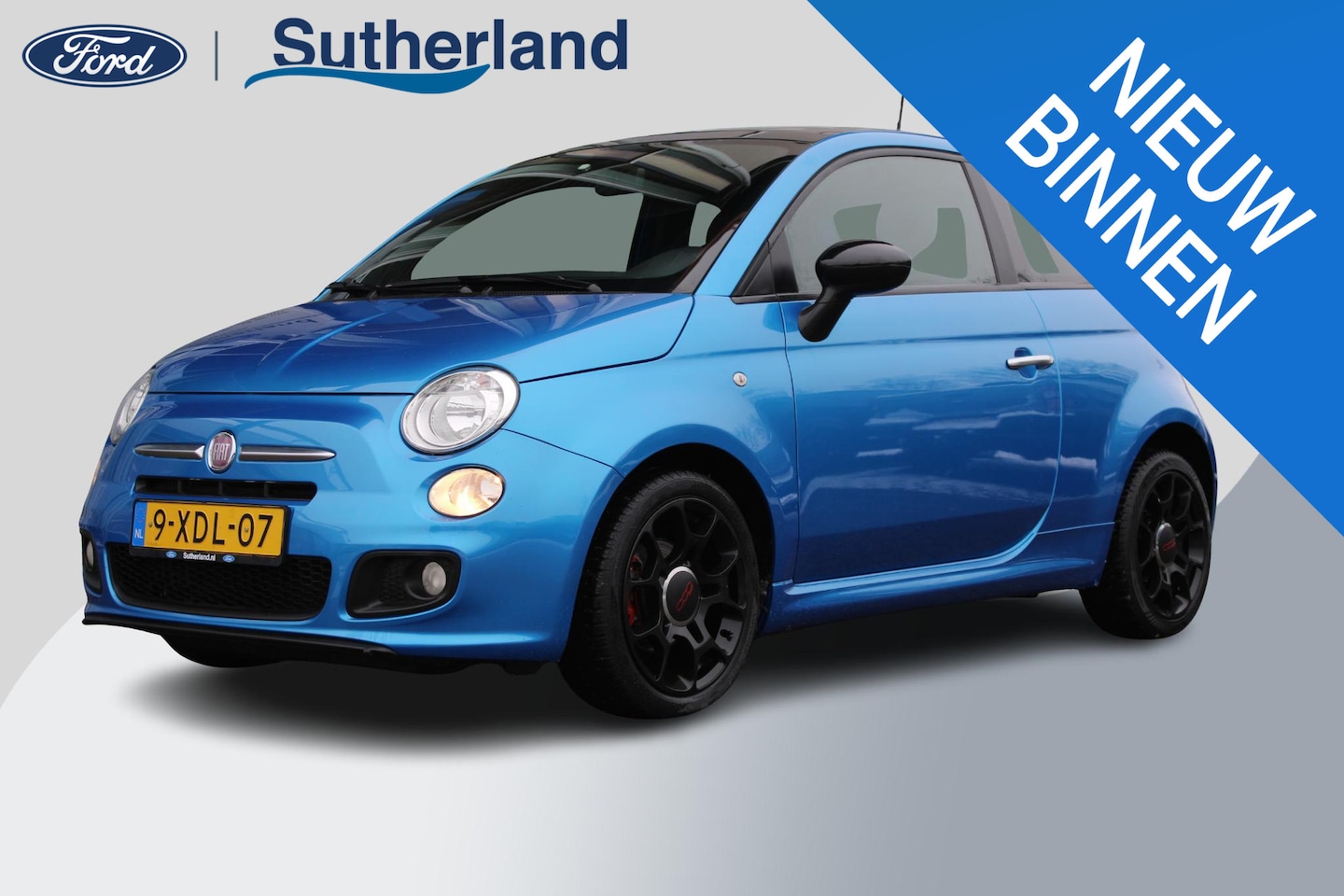 Fiat 500 - 0.9 TwinAir Turbo 500S | Panorama Dak | Airco | Zwarte Lichtmetalen Velgen | Lederen Bekle - AutoWereld.nl