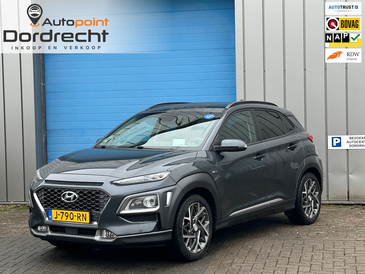 Hyundai Kona - 1.6 GDI HEV Premium/ trekhaak/ Headup / Camera - AutoWereld.nl