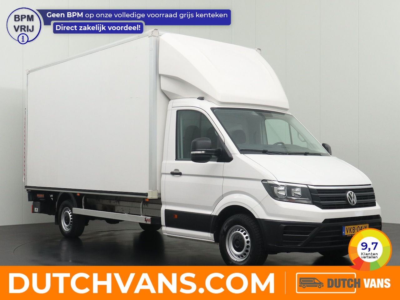 Volkswagen Crafter - 2.0TDI Bakwagen+Laadklep | Airco | Cruise | Dakspoiler | 3-Persoons - AutoWereld.nl