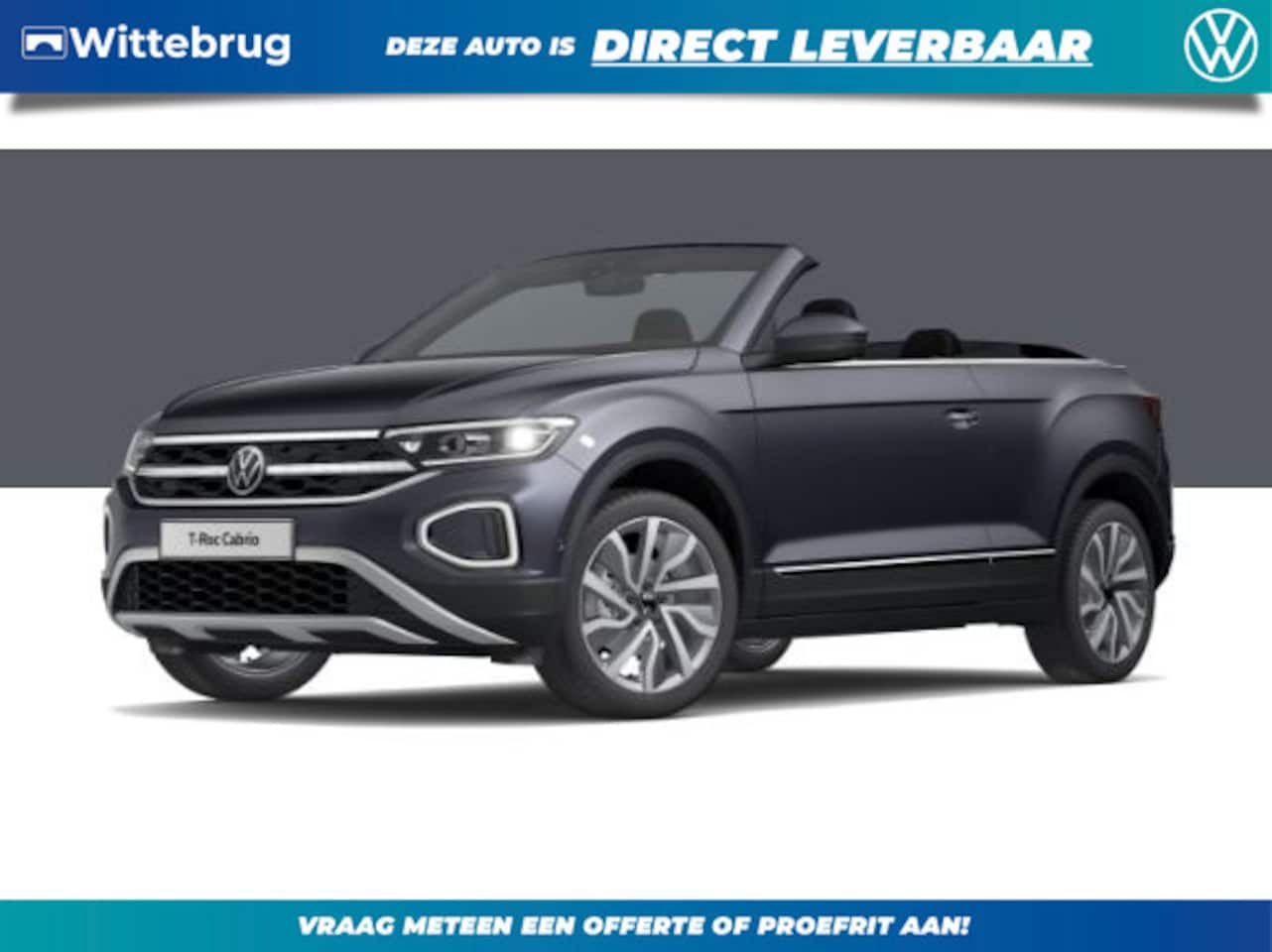 Volkswagen T-Roc Cabrio - 1.0 TSI Style OUTLET ACTIE WITTEBRUG - AutoWereld.nl