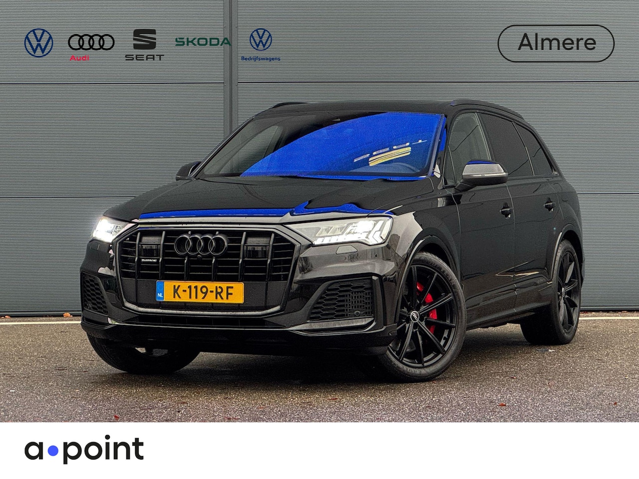 Audi Q7 - 60 TFSI e quattro Competition 456pk | Mat Zwart | Panoramadak | Lederen bekleding | Tour P - AutoWereld.nl