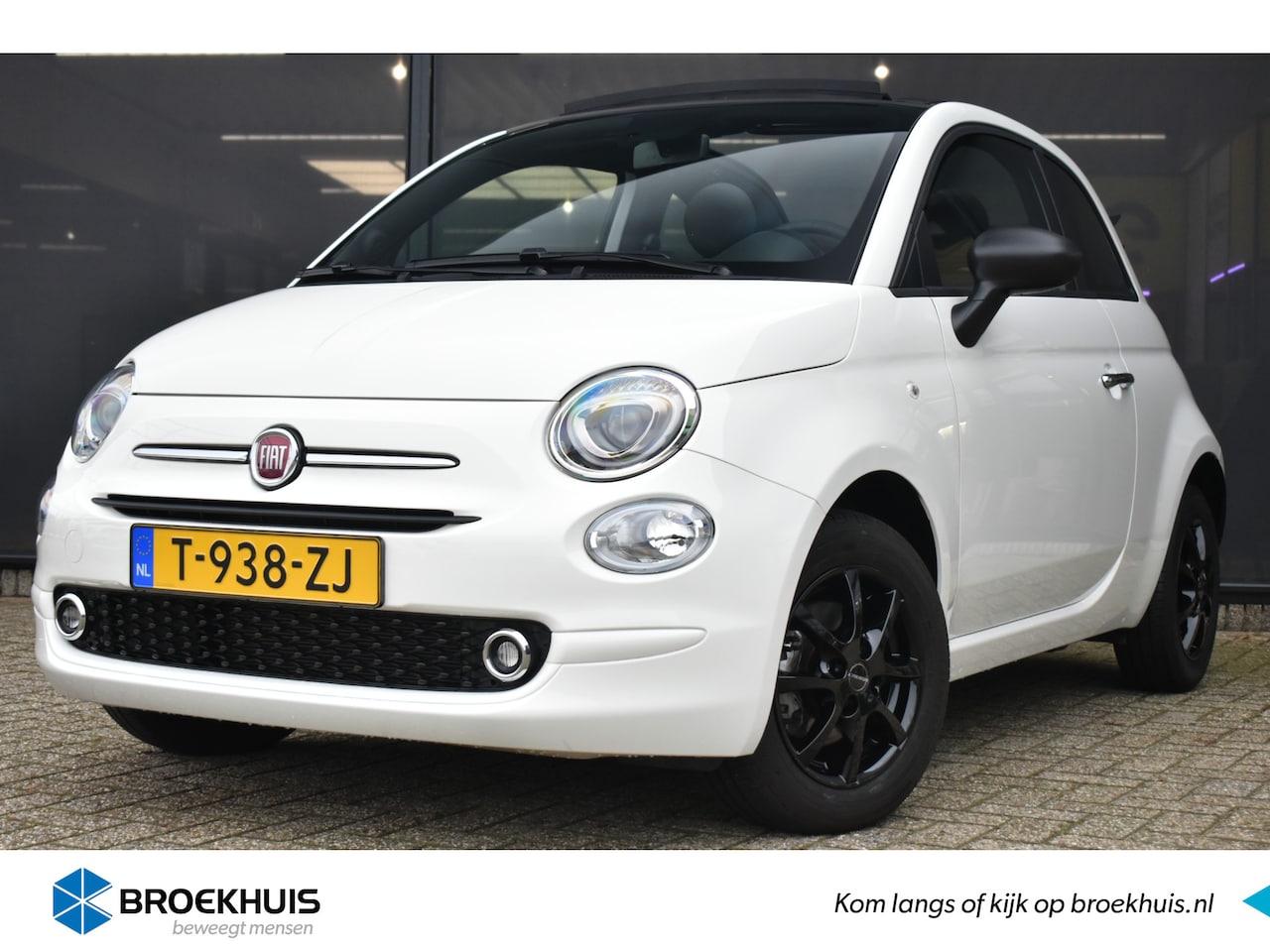 Fiat 500 C - 1.0 Hybrid | Navigatie by App | Parkeersensoren | Cruise Control | Airco | Apple Carplay | - AutoWereld.nl