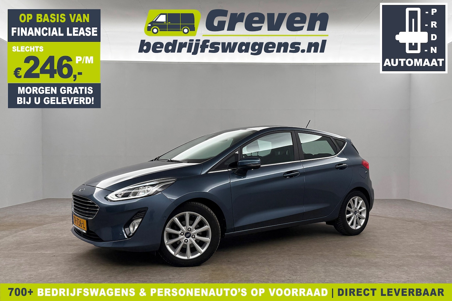 Ford Fiesta - 1.0 EcoBoost Titanium Automaat | b&o | Camera Carplay Cruise Clima LED Trekhaak DAB+ Navi - AutoWereld.nl