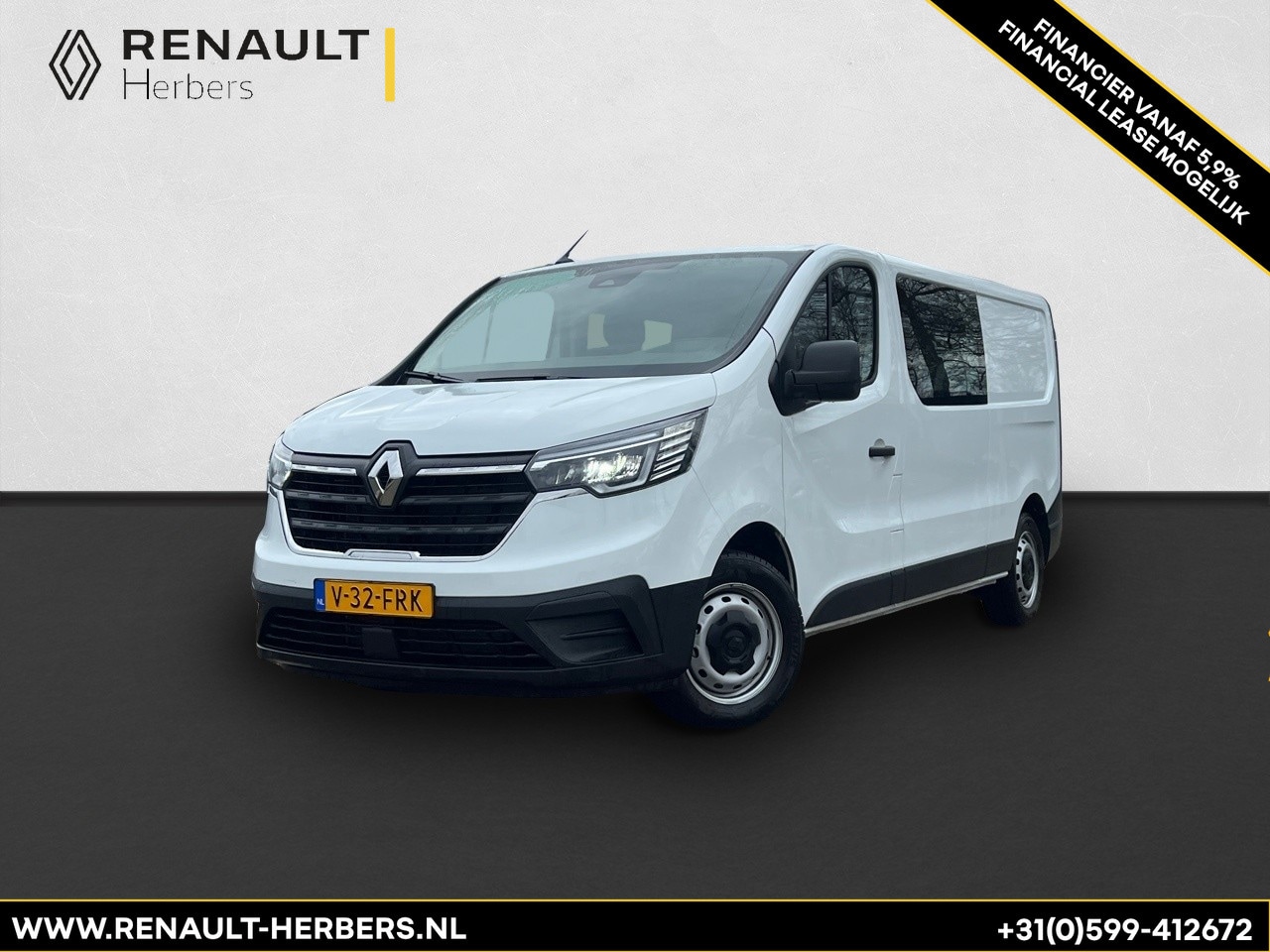 Renault Trafic - 2.0 Blue dCi 110 T29 L2H1 Start DC Dubbele Cabine / AIRCO / 6 PERSOONS / DIRECT LEVERBAAR - AutoWereld.nl