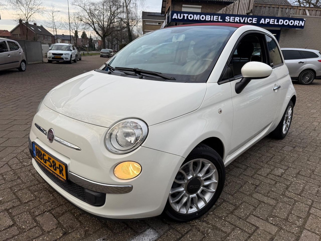 Fiat 500 C - 1.2 Lounge Cabrio * PDC*CLIMA*ELEKTR. RAMEN*MULTIF, STUUR*LM.VELGEN* - AutoWereld.nl