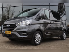 Ford Transit Custom - 2.0 TDCI 130 PK AUT. L2H1 DUBBEL CABINE LIMITED | 2 SCHUIFDEUREN | TREKHAAK | CAMERA | STO