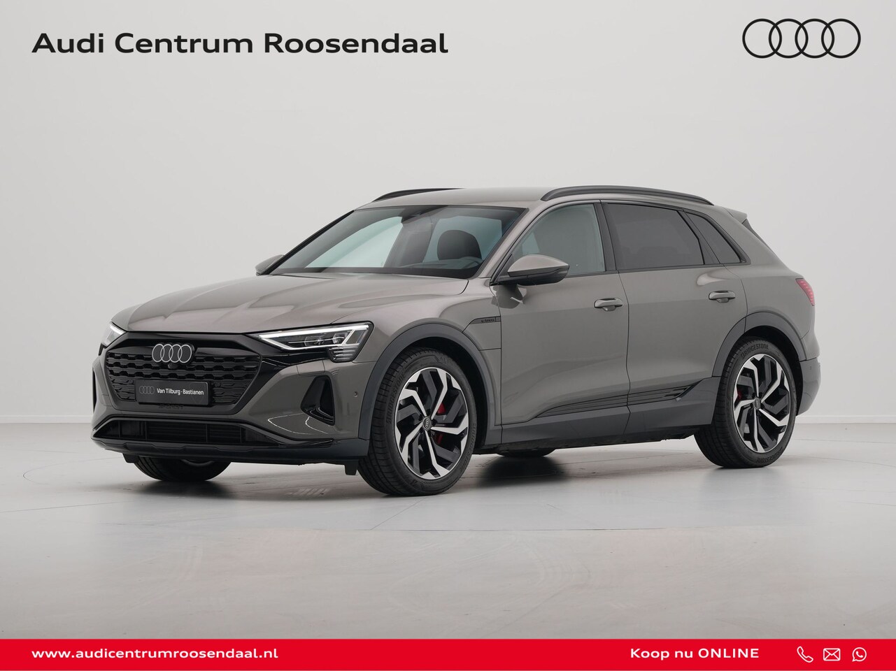 Audi Q8 e-tron - 55 quattro Advanced Edition 115 kWh S Line Trekhaak Headup Display Pdc Acc Stoelverwarming - AutoWereld.nl