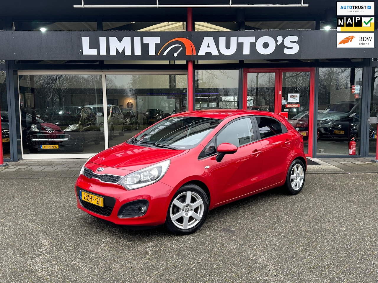 Kia Rio - 1.2 CVVT BusinessLine Airco/Cruise/Nw.koppling/El.ramen/Lmv/Nap/Apk - AutoWereld.nl