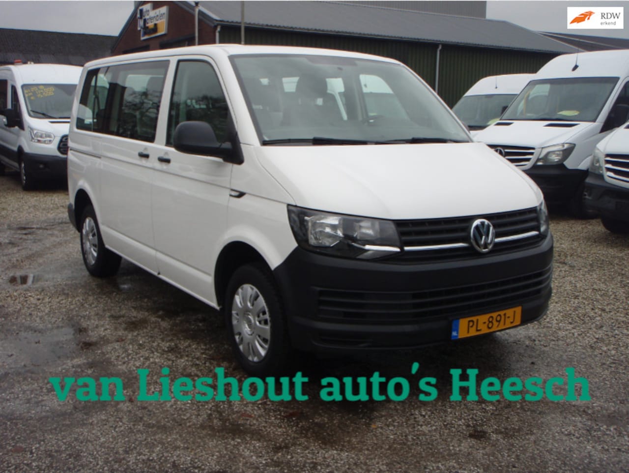 Volkswagen Transporter Kombi - Bj 17 VW 9 persoons personenbus aardgas benzine cng - AutoWereld.nl