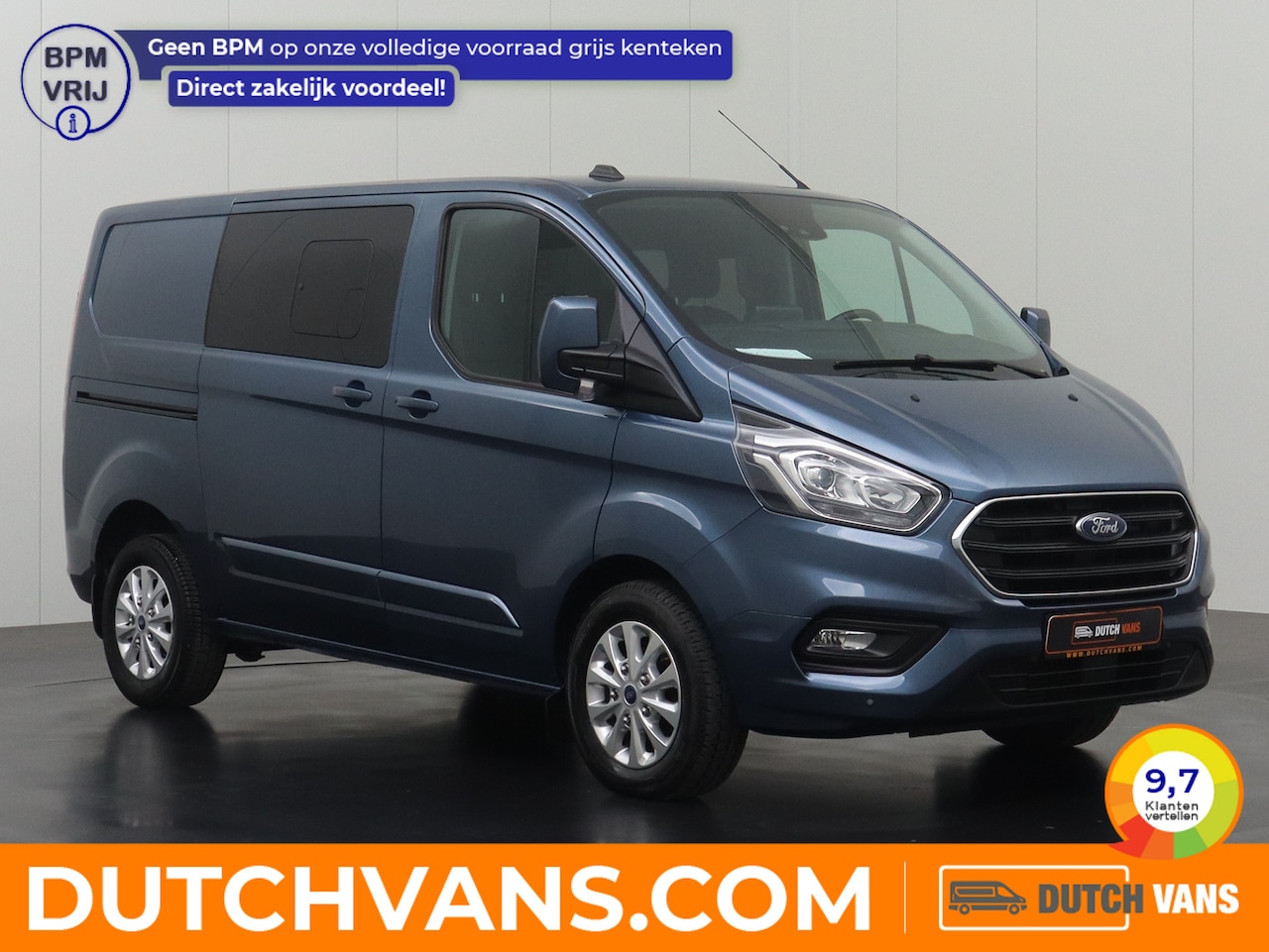 Ford Transit Custom - 2.0TDCI 130PK Dubbele Cabine | 2xSchuifdeur | NAvigatie | Camera | Airco | Cruise - AutoWereld.nl