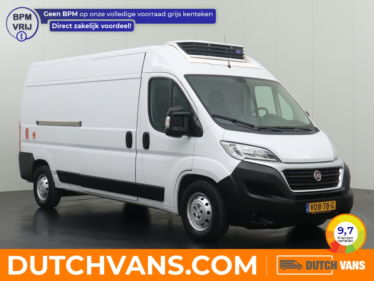 Fiat Ducato - 2.3MultiJet 150PK Koelauto L3H2 | Laadlift | Navigatie | Camera | Airco | 3-Persoons - AutoWereld.nl