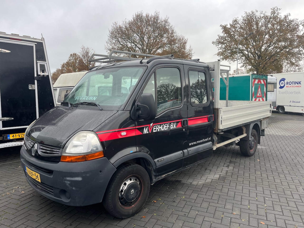 Renault Master - T35 2.5 dCi L3 DC Pickup Airco Zwart 2009 - AutoWereld.nl